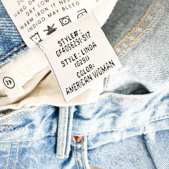 GRLFRND Linda Straight Leg Denim Jeans Light Wash GF4056291 Size 29 - Picture 8 of 11